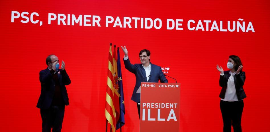 Elecciones En Cataluña. Illa Conduce Al PSC A La Victoria Y El ...