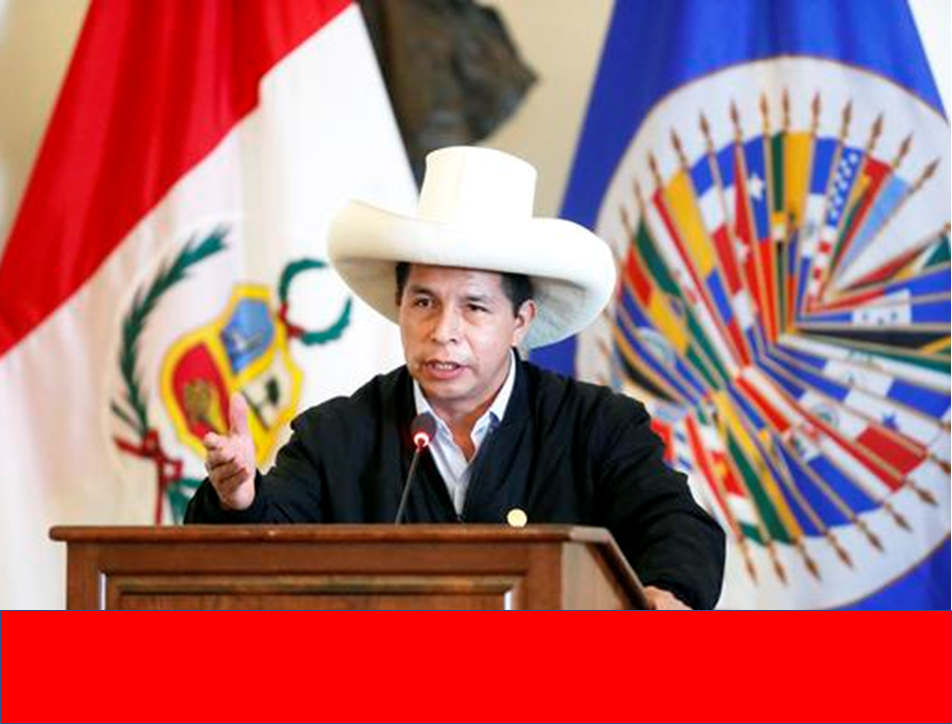 Presidente Pedro Castillo ante la OEA: “En el Perú tenemos corruptos hasta para exportar”