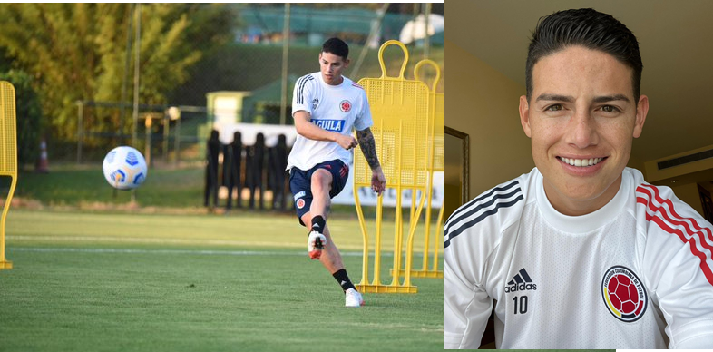 Fútbol James Rodriguez Ya Entrena Con La Selección Colombia Telesantander 6379